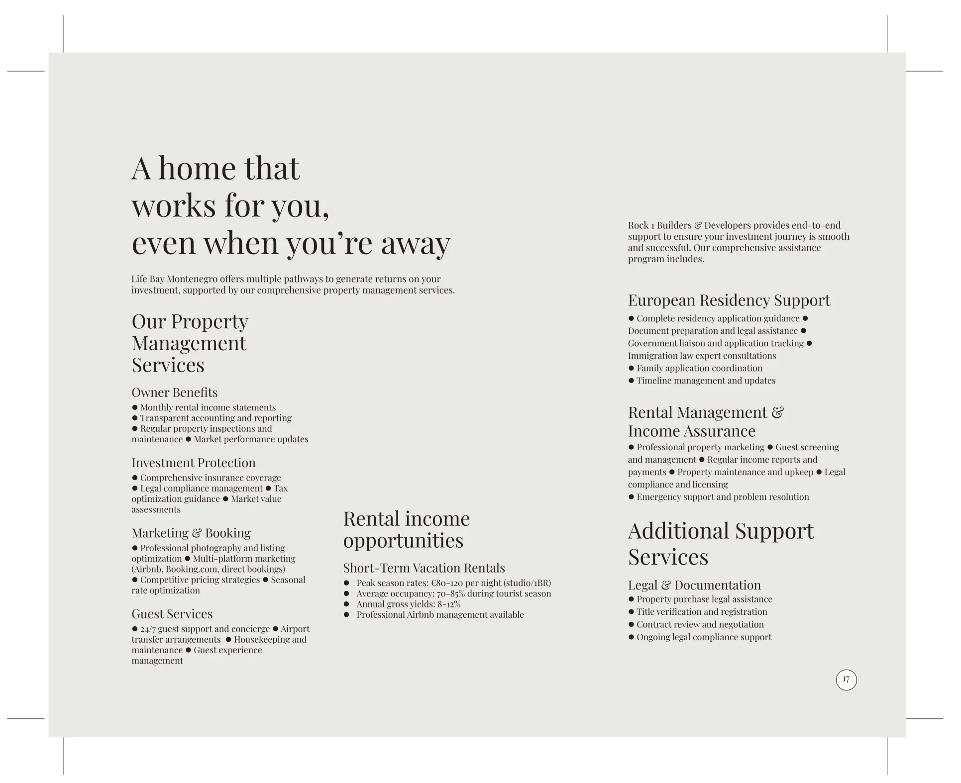 Property management services