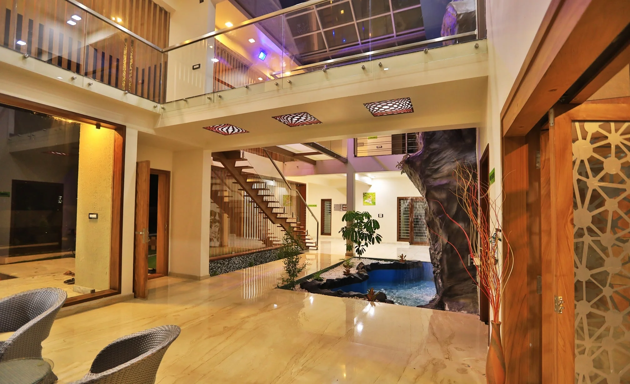 Double-height living room